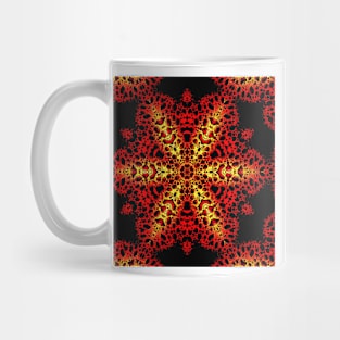 SNOWFLAKE RED RAİN DROPS Mug